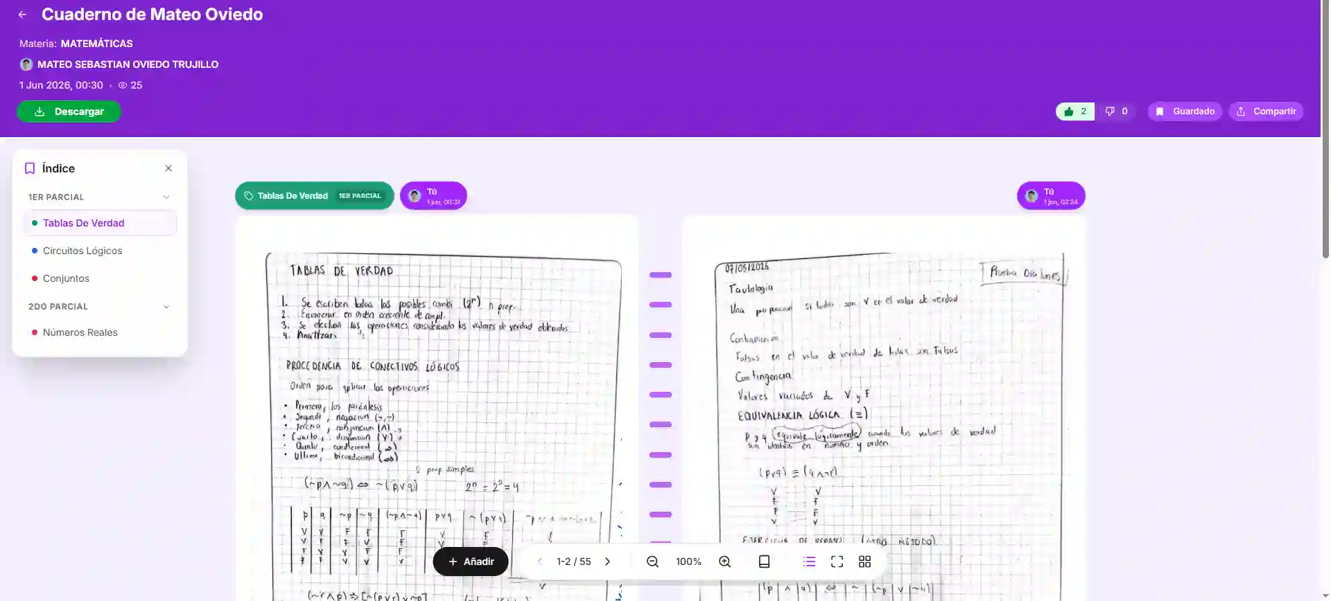Ejemplo de Visualizador de Cuadernos
